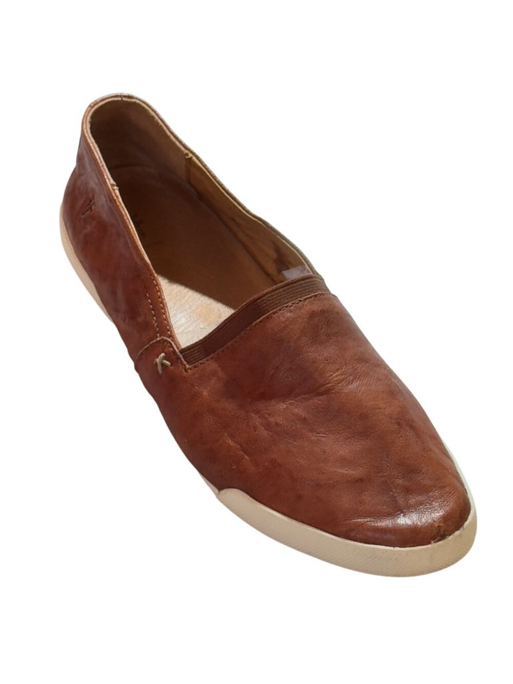 FRYE Melanie Women's Slip On Leather Shoes 9M Brown With Rubber Sole